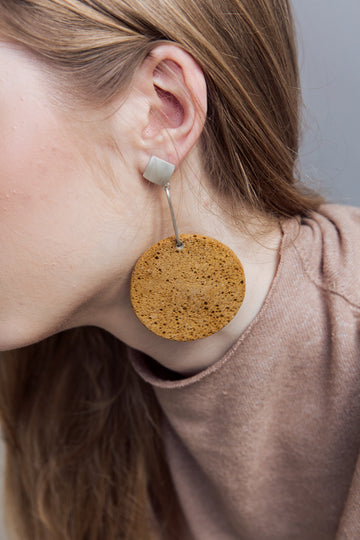 Sofi earring / Ocher foam