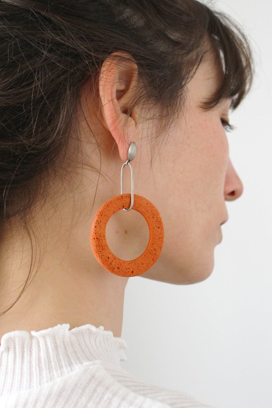 Shani Earring / Orange foam