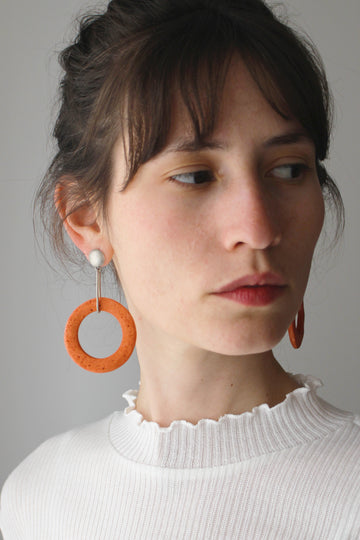 Shani Earring / Orange foam