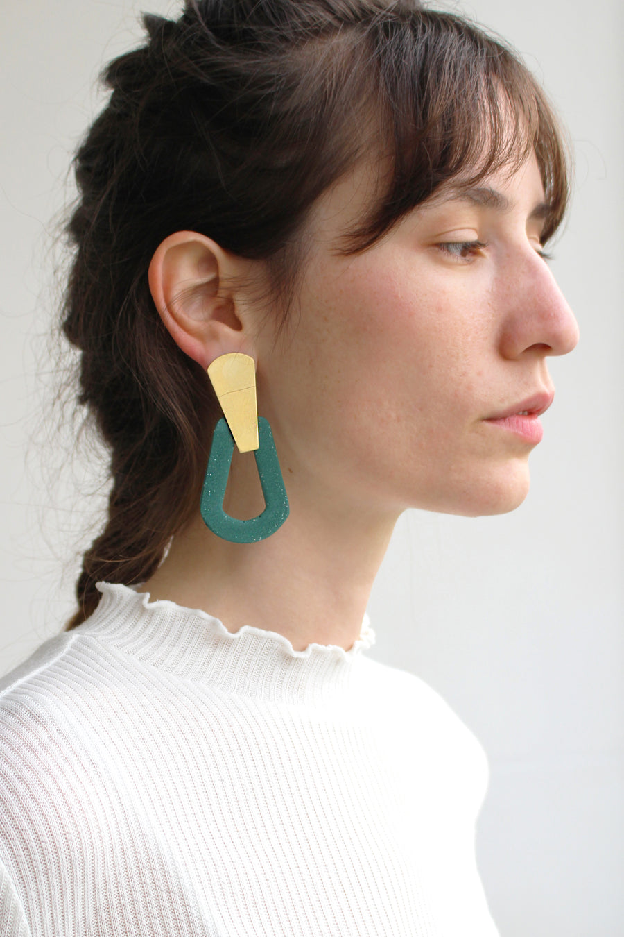 Tamara Earring / Forest green